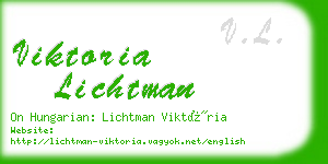 viktoria lichtman business card
